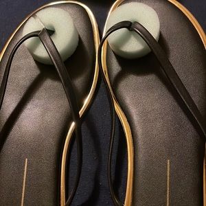 Size 12 Dolce Vita Black and Gold sandals